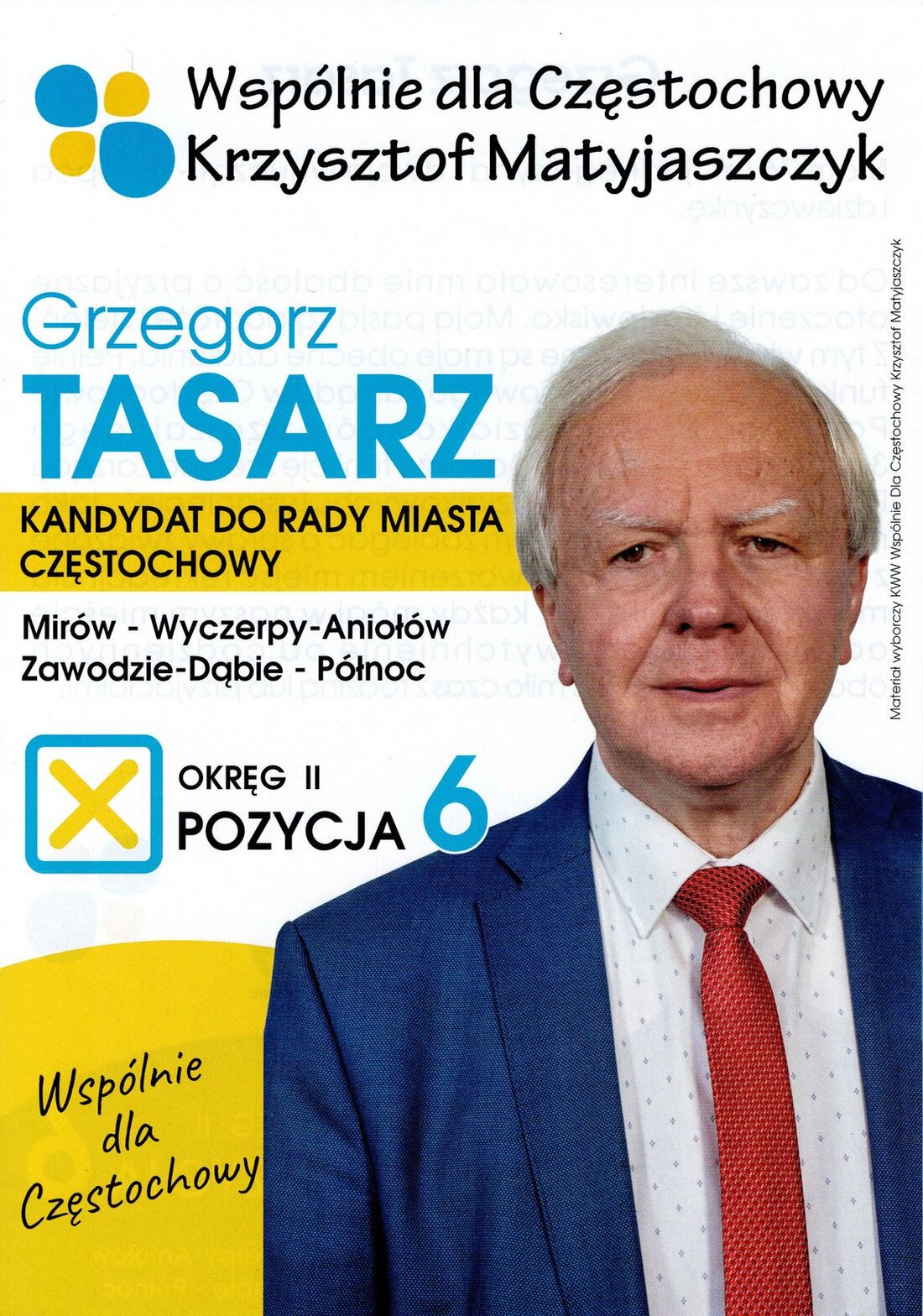 Wybory Kandydat Grzegorz Tasarz
